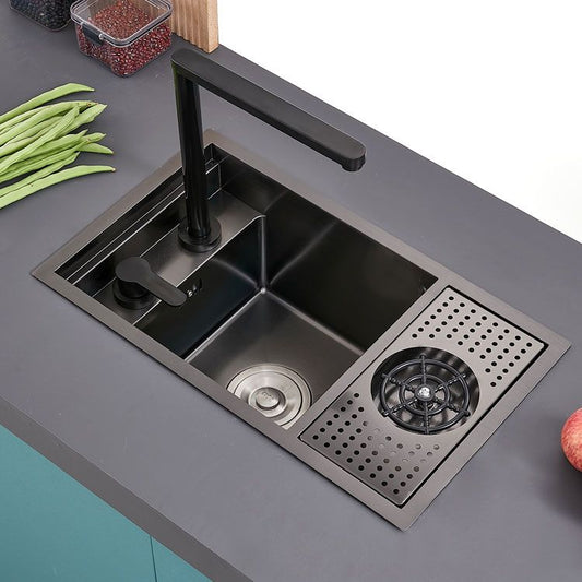 Creative Soundproofing Sink Stainless Steel Kitchen Sink with Accessories Clearhalo 'Home Improvement' 'home_improvement' 'home_improvement_kitchen_sinks' 'Kitchen Remodel & Kitchen Fixtures' 'Kitchen Sinks & Faucet Components' 'Kitchen Sinks' 'kitchen_sinks' 1200x1200_7b6dde53-3bef-41b0-aac0-8dcf92274803