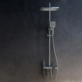 Wall Mount Shower Set Slide Bar Included Adjustable Spray Shower Combo Clearhalo 'Bathroom Remodel & Bathroom Fixtures' 'Home Improvement' 'home_improvement' 'home_improvement_shower_faucets' 'Shower Faucets & Systems' 'shower_faucets' 'Showers & Bathtubs Plumbing' 'Showers & Bathtubs' 1200x1200_7b6e423b-1c42-4996-95de-a5a36fac7bc9