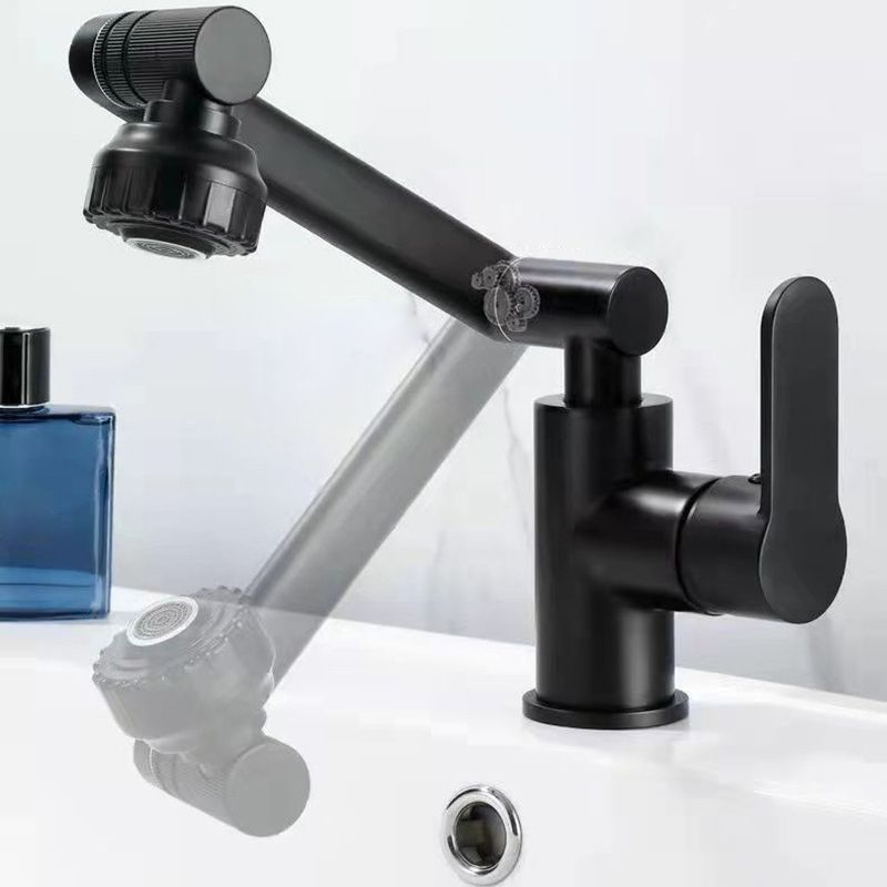 Modern Vessel Sink Faucet Stainless Steel Lever Handles Swivel Spout ...