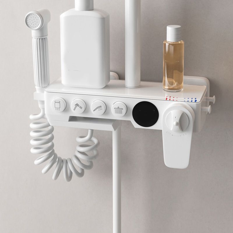 Modern Shower Set Dual Shower Head Slide Bar Included Shower Head Combo Clearhalo 'Bathroom Remodel & Bathroom Fixtures' 'Home Improvement' 'home_improvement' 'home_improvement_shower_faucets' 'Shower Faucets & Systems' 'shower_faucets' 'Showers & Bathtubs Plumbing' 'Showers & Bathtubs' 1200x1200_7b7f542d-9dab-4e56-a33b-305d180a16b8