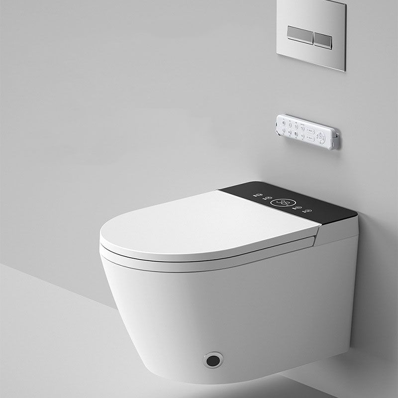 Elongated Toilet Wall Hung 1-Piece Automatic UV Sterilization Toilet with Concealed Tank Clearhalo 'Bathroom Remodel & Bathroom Fixtures' 'Home Improvement' 'home_improvement' 'home_improvement_toilets' 'Toilets & Bidets' 'Toilets' 1200x1200_7b8071b6-97eb-4163-bebf-47245381d9a3