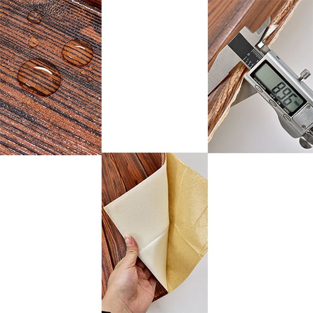 Modern Tin Backsplash Paneling Smooth Wall Ceiling Wood Board Set of 6 Clearhalo 'Flooring 'Home Improvement' 'home_improvement' 'home_improvement_wall_paneling' 'Wall Paneling' 'wall_paneling' 'Walls & Ceilings' Walls and Ceiling' 1200x1200_7b81ad40-e1ed-4f48-8969-694c849ca0a0