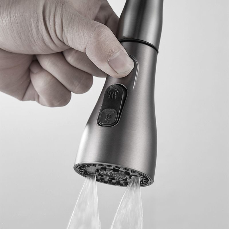 Modern 1-Handle Faucet Copper Pull down with Water Dispenser Standard Kitchen Faucet Clearhalo 'Home Improvement' 'home_improvement' 'home_improvement_kitchen_faucets' 'Kitchen Faucets' 'Kitchen Remodel & Kitchen Fixtures' 'Kitchen Sinks & Faucet Components' 'kitchen_faucets' 1200x1200_7b90695d-d4fe-499a-9419-9818bc0ac411