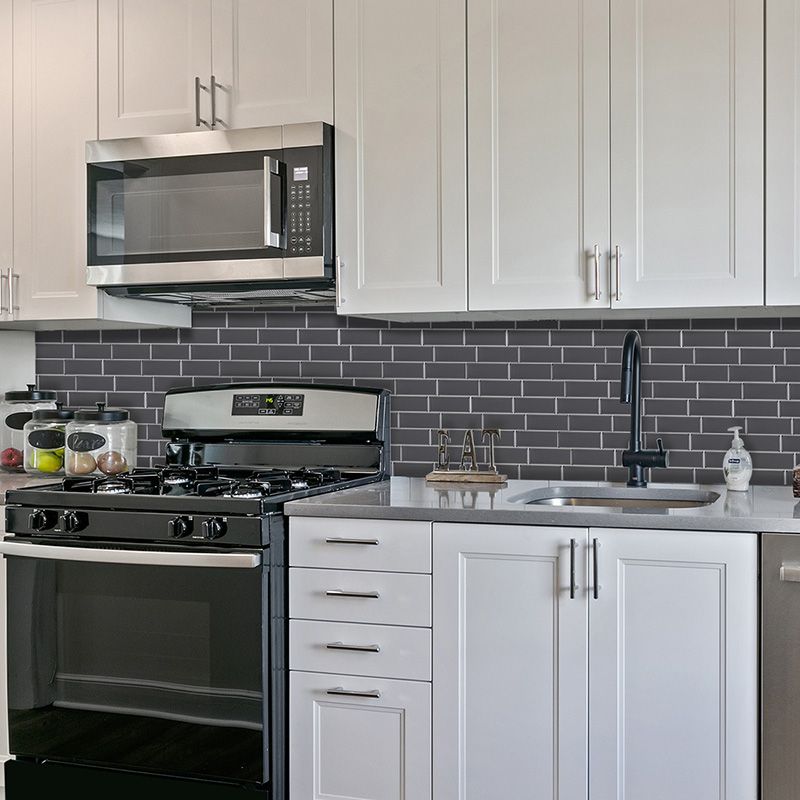 Peel and Stick Tile Rectangle PVC Waterproof Peel & Stick Subway Tile 10-Pack Clearhalo 'Flooring 'Home Improvement' 'home_improvement' 'home_improvement_peel_stick_blacksplash' 'Peel & Stick Backsplash Tile' 'peel_stick_blacksplash' 'Walls & Ceilings' Walls and Ceiling' 1200x1200_7b9762ef-527b-4280-87a1-ba7ef68cc467