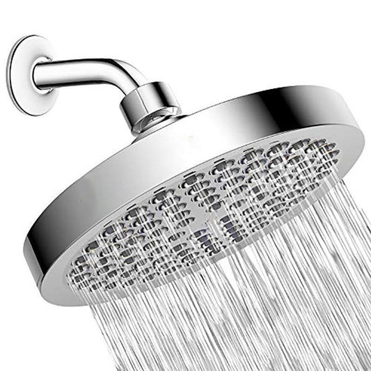 Round Pressurized Rain Shower Head Wall-Mount Adjustable Shower Head Clearhalo 'Bathroom Remodel & Bathroom Fixtures' 'Home Improvement' 'home_improvement' 'home_improvement_shower_heads' 'Shower Heads' 'shower_heads' 'Showers & Bathtubs Plumbing' 'Showers & Bathtubs' 1200x1200_7bcbeb5d-19a4-43de-a58d-ec3e8ebc75cb