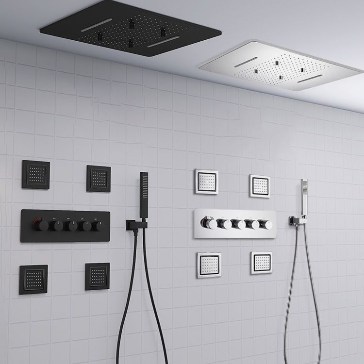 All-copper Concealed Shower Set In-wall Bathroom Minimalist Waterfall Shower Clearhalo 'Bathroom Remodel & Bathroom Fixtures' 'Home Improvement' 'home_improvement' 'home_improvement_shower_faucets' 'Shower Faucets & Systems' 'shower_faucets' 'Showers & Bathtubs Plumbing' 'Showers & Bathtubs' 1200x1200_7bd1a5c8-a03e-48c7-a5e8-eacf5913d56a