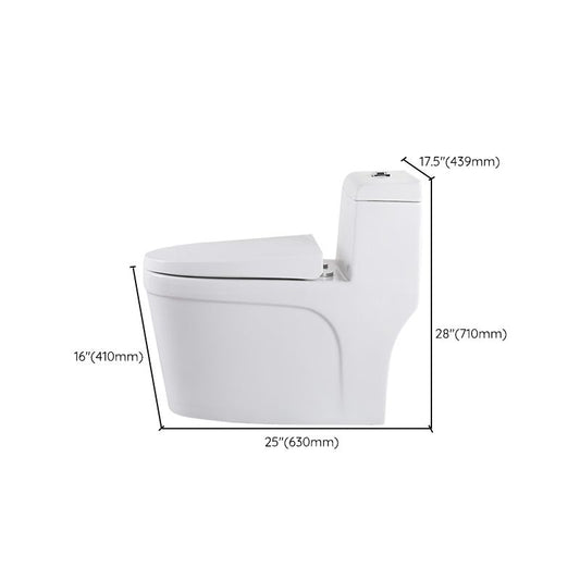 White Modern Flush Toilet Ceramic Elong One-Piece Toilet with Slow Close Seat Clearhalo 'Bathroom Remodel & Bathroom Fixtures' 'Home Improvement' 'home_improvement' 'home_improvement_toilets' 'Toilets & Bidets' 'Toilets' 1200x1200_7bd3abac-e1e8-45b5-bf30-89dd9b973f62
