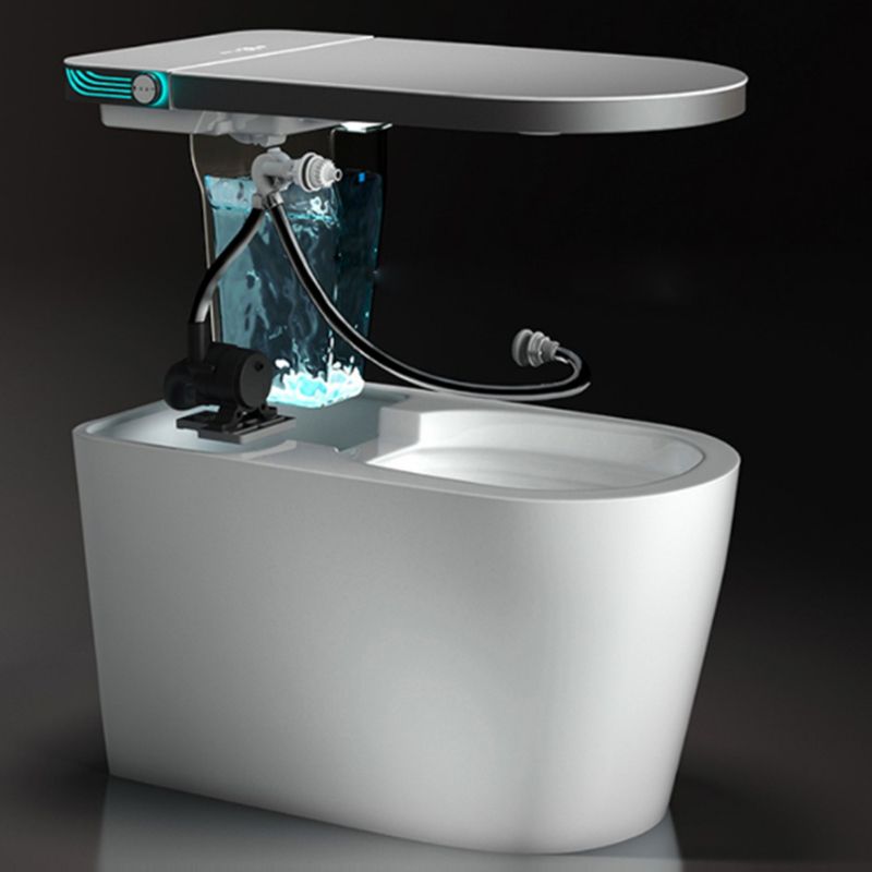 Modern Floor Mount Flush Toilet Siphon Jet Toilet Bowl with Slow Close Seat for Washroom Clearhalo 'Bathroom Remodel & Bathroom Fixtures' 'Home Improvement' 'home_improvement' 'home_improvement_toilets' 'Toilets & Bidets' 'Toilets' 1200x1200_7be7a904-db6a-4b8e-9652-e63b80f3ec27