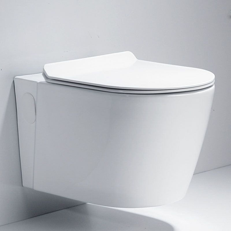 Wall-mounted Toilet Household In-wall Hidden Tank Soft-Close Seat Toilet Clearhalo 'Bathroom Remodel & Bathroom Fixtures' 'Home Improvement' 'home_improvement' 'home_improvement_toilets' 'Toilets & Bidets' 'Toilets' 1200x1200_7bfa7b7f-0f83-456e-ada6-73a74dd9d6ca