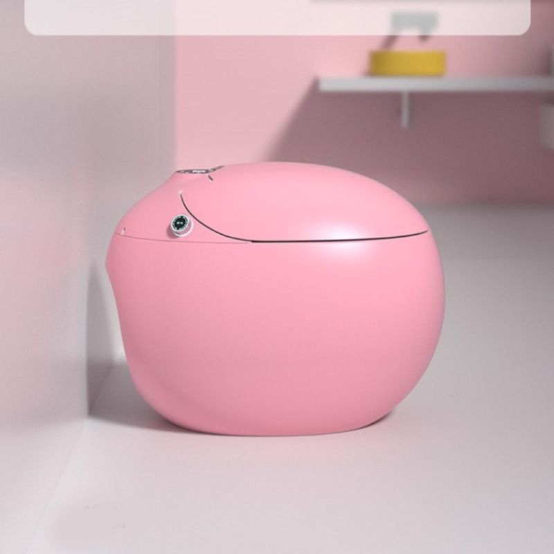 Round Dryer Floor Mount Bidet Antimicrobial Floor Standing Bidet Clearhalo 'Bathroom Remodel & Bathroom Fixtures' 'Bidets' 'Home Improvement' 'home_improvement' 'home_improvement_bidets' 'Toilets & Bidets' 1200x1200_7bfe842d-215d-4699-9e8d-e5093586d0f8