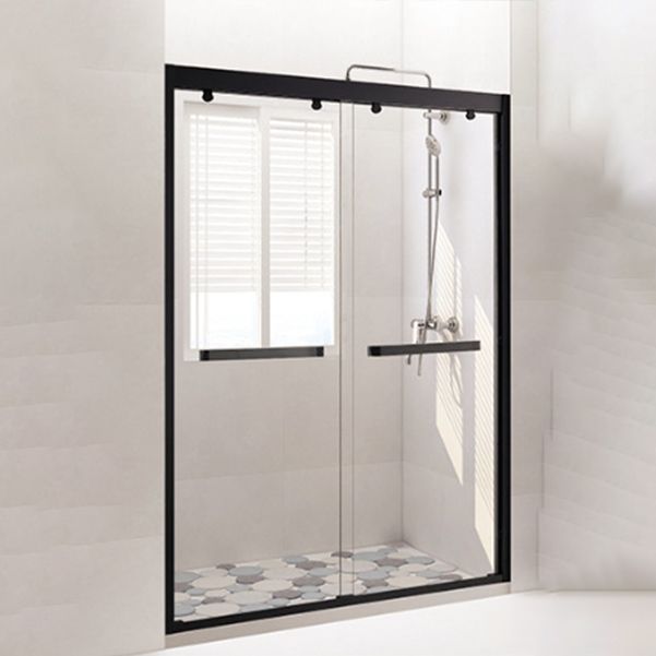 Inline Double Sliding Semi Frameless Tempered Glass Shower Door Clearhalo 'Bathroom Remodel & Bathroom Fixtures' 'Home Improvement' 'home_improvement' 'home_improvement_shower_tub_doors' 'Shower and Tub Doors' 'shower_tub_doors' 'Showers & Bathtubs' 1200x1200_7c03f164-c407-42be-917a-4d7a00adf7da