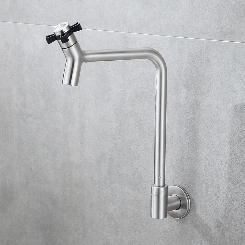 Black and Silver Faucets 1-Handle and 1-Hole Single Level Stainless Steel Bar Faucet Clearhalo 'Home Improvement' 'home_improvement' 'home_improvement_kitchen_faucets' 'Kitchen Faucets' 'Kitchen Remodel & Kitchen Fixtures' 'Kitchen Sinks & Faucet Components' 'kitchen_faucets' 1200x1200_7c1edeab-3213-4d26-80e0-9ee4f8bbc92d