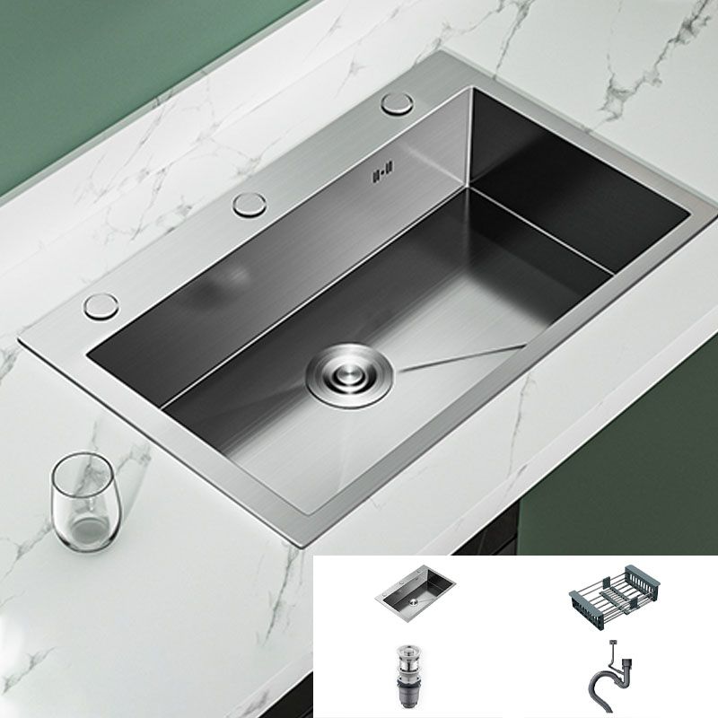 Classic Style Kitchen Sink Stainless Steel 3 Holes Kitchen Sink with Drain Strainer Kit Clearhalo 'Home Improvement' 'home_improvement' 'home_improvement_kitchen_sinks' 'Kitchen Remodel & Kitchen Fixtures' 'Kitchen Sinks & Faucet Components' 'Kitchen Sinks' 'kitchen_sinks' 1200x1200_7c2ffe64-78e8-4e3e-afa7-b0e8c17ce3dd