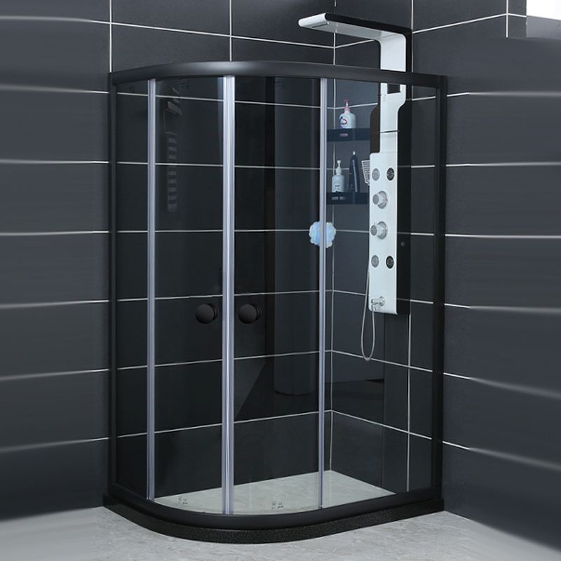 Modern Style Stainless Steel Frame Folding Tempered Glass Shower Screen Clearhalo 'Bathroom Remodel & Bathroom Fixtures' 'Home Improvement' 'home_improvement' 'home_improvement_shower_tub_doors' 'Shower and Tub Doors' 'shower_tub_doors' 'Showers & Bathtubs' 1200x1200_7c31edb2-6c1f-48db-9b0c-1afad5090e60