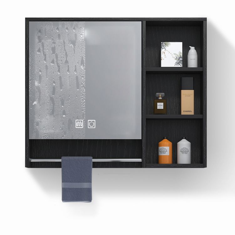 Modern Wall Mount Bathroom Vanity Black Glass Single-Sink Rectangular Vanity Sink Clearhalo 'Bathroom Remodel & Bathroom Fixtures' 'Bathroom Vanities' 'bathroom_vanities' 'Home Improvement' 'home_improvement' 'home_improvement_bathroom_vanities' 1200x1200_7c356f03-1eba-442d-aa03-d6b52ada630e