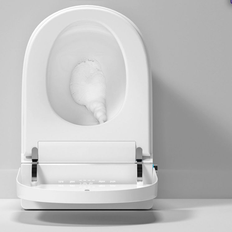 Elongated Smart Bidet White Heated Seat Toilet Bidet17.52" H Clearhalo 'Bathroom Remodel & Bathroom Fixtures' 'Bidets' 'Home Improvement' 'home_improvement' 'home_improvement_bidets' 'Toilets & Bidets' 1200x1200_7c587f8d-f817-4817-ad7a-b77f100083e5