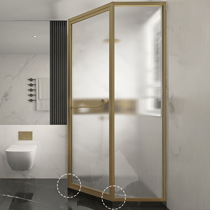 Clear Tempered Glass Shower Enclosure Framed Neo-Angle Shower Enclosure Clearhalo 'Bathroom Remodel & Bathroom Fixtures' 'Home Improvement' 'home_improvement' 'home_improvement_shower_stalls_enclosures' 'Shower Stalls & Enclosures' 'shower_stalls_enclosures' 'Showers & Bathtubs' 1200x1200_7c912521-de03-4eba-8842-fc7f7ba324eb