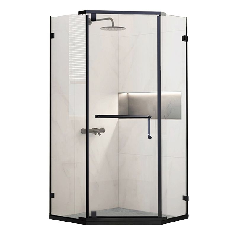 Semi Frameless Pivot Shower Door Scratch Resistant Clear Shower Door Clearhalo 'Bathroom Remodel & Bathroom Fixtures' 'Home Improvement' 'home_improvement' 'home_improvement_shower_tub_doors' 'Shower and Tub Doors' 'shower_tub_doors' 'Showers & Bathtubs' 1200x1200_7c9a140b-dc25-4bdf-8694-1bbcc44af229