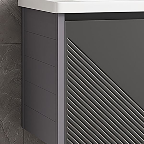 Modern Gray Metal Base Vanity Single-Sink Rectangular Wall Mount Vanity Set Clearhalo 'Bathroom Remodel & Bathroom Fixtures' 'Bathroom Vanities' 'bathroom_vanities' 'Home Improvement' 'home_improvement' 'home_improvement_bathroom_vanities' 1200x1200_7c9a88b8-0d15-4f31-adca-aca788d7aea2