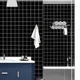 Plastic Square Peel & Stick Tile Grid Mosaic Tile for Backsplash Wall Clearhalo 'Flooring 'Home Improvement' 'home_improvement' 'home_improvement_peel_stick_blacksplash' 'Peel & Stick Backsplash Tile' 'peel_stick_blacksplash' 'Walls & Ceilings' Walls and Ceiling' 1200x1200_7caad3f8-eb42-4247-aed4-79940caf7797