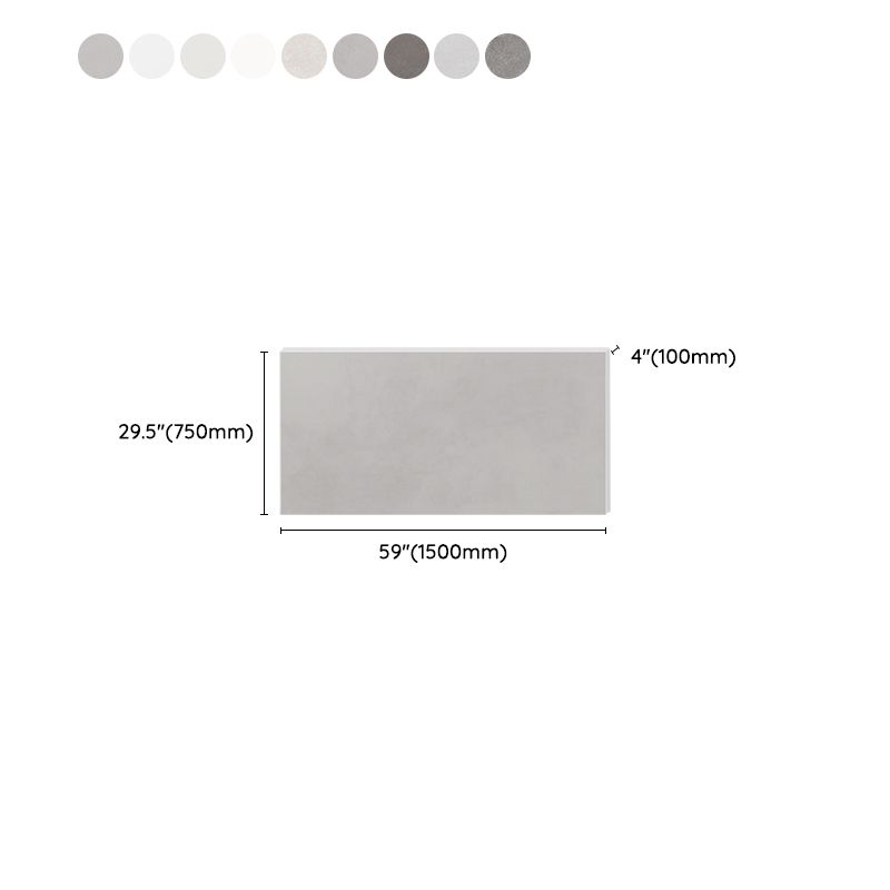 Rectangle Tile Solid Color Straight Edge Glazed Design Floor Tile ...