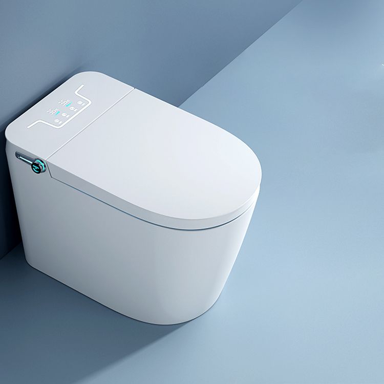 Elongated Floor Bidet 15" Wide All-In-One Smart Toilet Seat Bidet in White Clearhalo 'Bathroom Remodel & Bathroom Fixtures' 'Bidets' 'Home Improvement' 'home_improvement' 'home_improvement_bidets' 'Toilets & Bidets' 1200x1200_7cb73b4c-2857-4c33-9803-92498776fff2