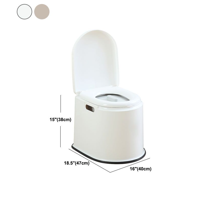 Contemporary Plastic Toilet Floor Mounted Toilet Bowl for Bathroom Clearhalo 'Bathroom Remodel & Bathroom Fixtures' 'Home Improvement' 'home_improvement' 'home_improvement_toilets' 'Toilets & Bidets' 'Toilets' 1200x1200_7cd425d0-c976-4394-802b-a0bbe5f4ae98