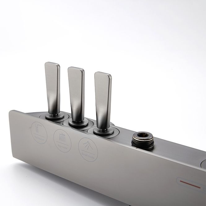 Modern Shower Trim Brass Slide Bar Included Adjustable Shower Head Shower System Clearhalo 'Bathroom Remodel & Bathroom Fixtures' 'Home Improvement' 'home_improvement' 'home_improvement_shower_faucets' 'Shower Faucets & Systems' 'shower_faucets' 'Showers & Bathtubs Plumbing' 'Showers & Bathtubs' 1200x1200_7cda6e14-38d1-43e5-9045-007622b6b387