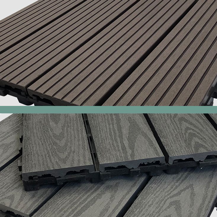 Outdoor Patio Decktile 11.8" x 11.8" Composite Decking Tiles Clearhalo 'Home Improvement' 'home_improvement' 'home_improvement_outdoor_deck_tiles_planks' 'Outdoor Deck Tiles & Planks' 'Outdoor Flooring & Tile' 'Outdoor Remodel' 'outdoor_deck_tiles_planks' 1200x1200_7cf040b5-7363-4eb6-806b-9e0bb41c58ba