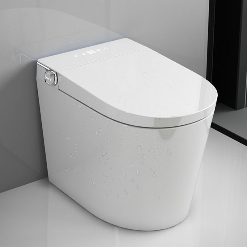 Simplicity Elongated All-in-One Bidet White Ceramic Smart Toilet Bidet with Heated Seat Clearhalo 'Bathroom Remodel & Bathroom Fixtures' 'Bidets' 'Home Improvement' 'home_improvement' 'home_improvement_bidets' 'Toilets & Bidets' 1200x1200_7d78df40-c7b9-487a-9710-f859be86a8d7