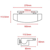 Wall Mounted Metal Tub Filler Double Handles Waterfall Faucet Clearhalo 'Bathroom Remodel & Bathroom Fixtures' 'Bathtub Faucets' 'bathtub_faucets' 'Home Improvement' 'home_improvement' 'home_improvement_bathtub_faucets' 1200x1200_7d80e554-b2ab-4ed5-86aa-48ffee82dd26