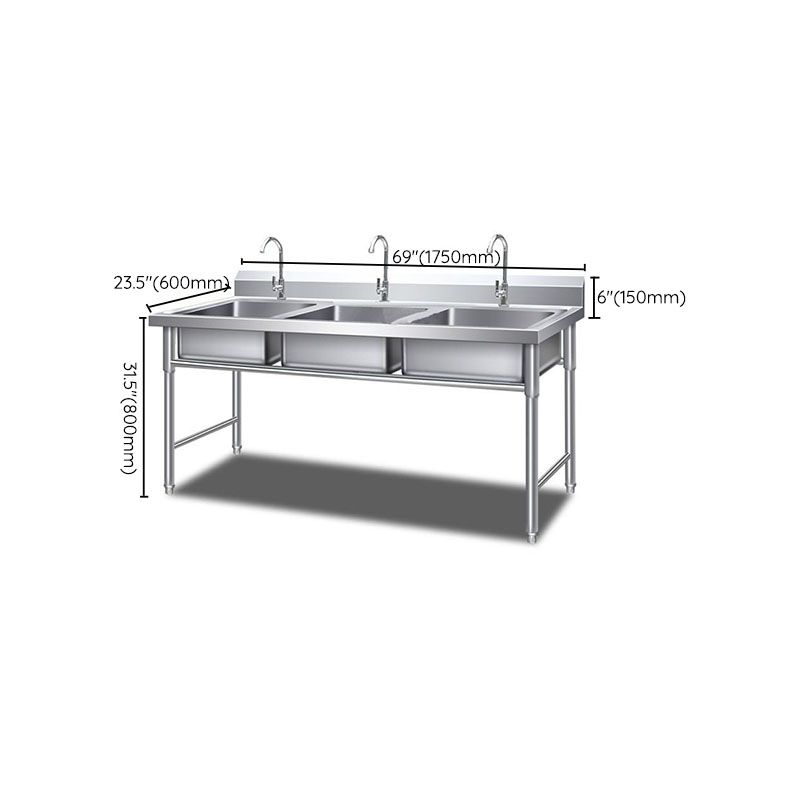 Kitchen Sink Top Mounted Stainless Steel Faucet Included Kitchen Sink Clearhalo 'Home Improvement' 'home_improvement' 'home_improvement_kitchen_sinks' 'Kitchen Remodel & Kitchen Fixtures' 'Kitchen Sinks & Faucet Components' 'Kitchen Sinks' 'kitchen_sinks' 1200x1200_7d9408bd-4731-4829-97d8-1828d013a042