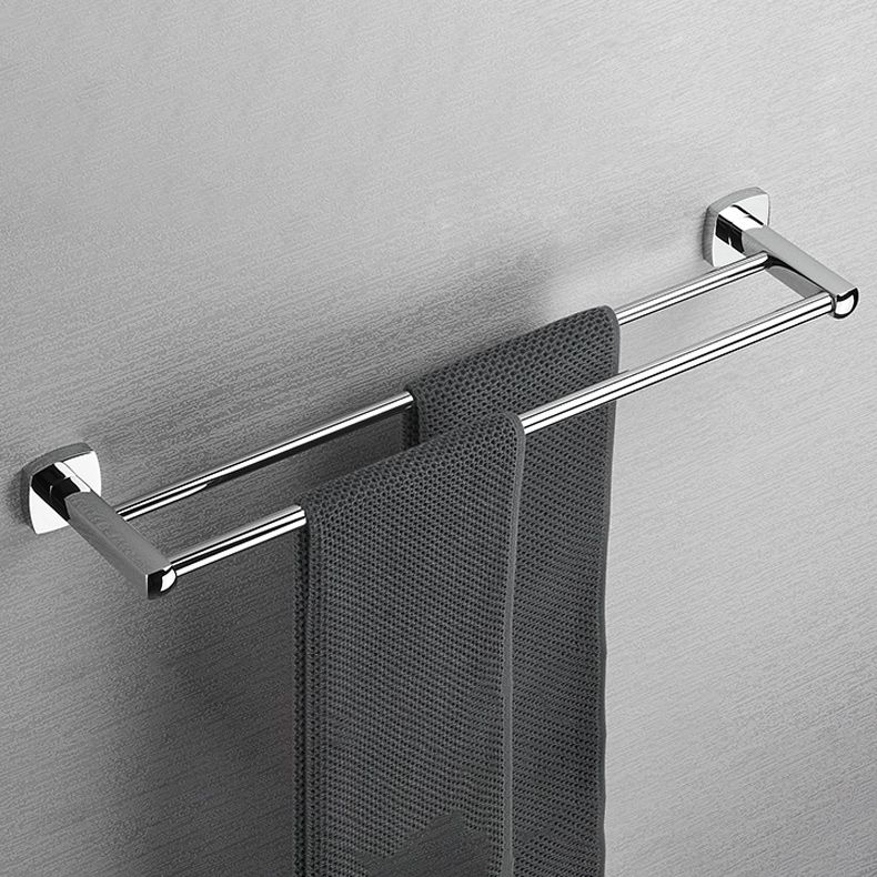 Polished Chrome Modernism Bathroom Accessory Set Bath Shelf/ Towel Bar/Robe Hooks Included Clearhalo 'Bathroom Hardware Sets' 'Bathroom Hardware' 'Bathroom Remodel & Bathroom Fixtures' 'bathroom_hardware_sets' 'Home Improvement' 'home_improvement' 'home_improvement_bathroom_hardware_sets' 1200x1200_7da794dc-0c82-48cc-aa76-aa0208b4daea