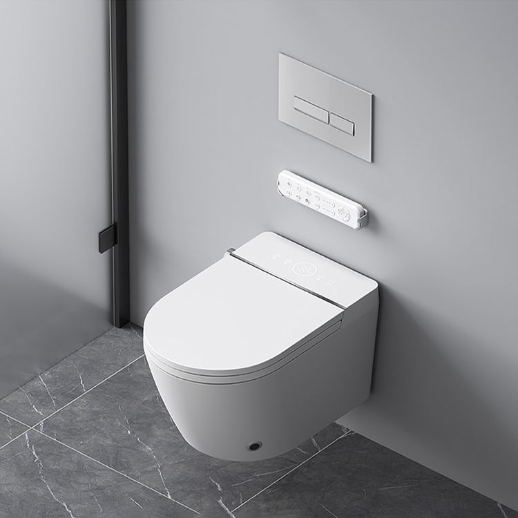 Contemporary Elongated White Heated Seat Dryer Wall Mounted Bidet Clearhalo 'Bathroom Remodel & Bathroom Fixtures' 'Bidets' 'Home Improvement' 'home_improvement' 'home_improvement_bidets' 'Toilets & Bidets' 1200x1200_7db3fdf3-b3c9-43ba-8a52-eba71560428d