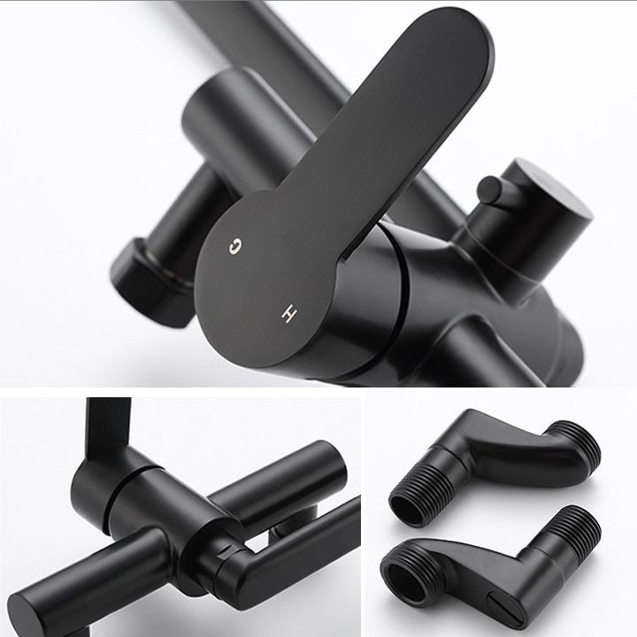 Low Profile Bridge-Style Kitchen Faucet 304 Stainless Steel Swivel Spout with Side Spray Clearhalo 'Home Improvement' 'home_improvement' 'home_improvement_kitchen_faucets' 'Kitchen Faucets' 'Kitchen Remodel & Kitchen Fixtures' 'Kitchen Sinks & Faucet Components' 'kitchen_faucets' 1200x1200_7deb9327-7346-40f9-8c0f-3db3187d7b08