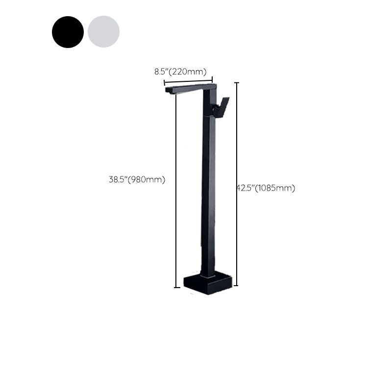 Brass Freestanding Tub Filler with Water Inlet Pipe Floor Mounted Bathroom Faucet Clearhalo 'Bathroom Remodel & Bathroom Fixtures' 'Bathtub Faucets' 'bathtub_faucets' 'Home Improvement' 'home_improvement' 'home_improvement_bathtub_faucets' 1200x1200_7df5afa0-fedb-43ff-8c33-fffe2b04041b