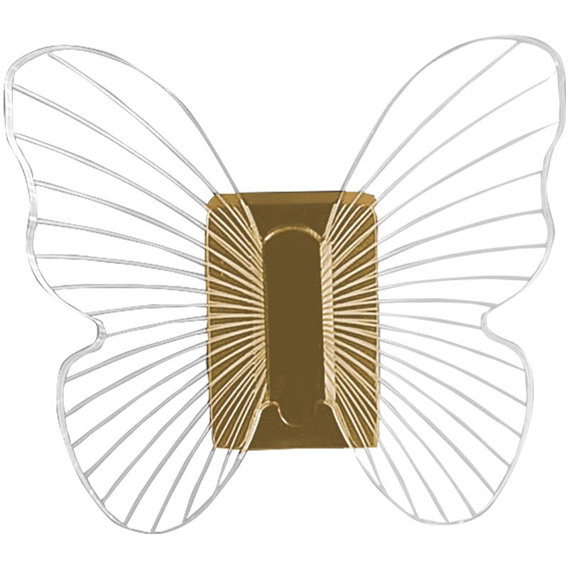 Modern Brass Bathroom Accessory Set Acrylic Butterfly Themed Robe Hooks Clearhalo 'Bathroom Hardware Sets' 'Bathroom Hardware' 'Bathroom Remodel & Bathroom Fixtures' 'bathroom_hardware_sets' 'Home Improvement' 'home_improvement' 'home_improvement_bathroom_hardware_sets' 1200x1200_7dff1525-2b85-4af4-83f7-da63102ca09b