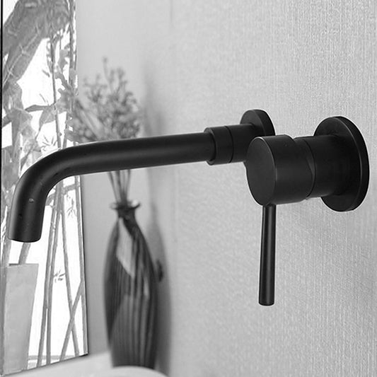 Wall Mounted Faucet Glam Style Vessel Sink Bathroom Faucet with Lever Handle Clearhalo 'Bathroom Remodel & Bathroom Fixtures' 'Bathroom Sink Faucets' 'Bathroom Sinks & Faucet Components' 'bathroom_sink_faucets' 'Home Improvement' 'home_improvement' 'home_improvement_bathroom_sink_faucets' 1200x1200_7dff624d-f657-4f45-a86d-8f72742ad435
