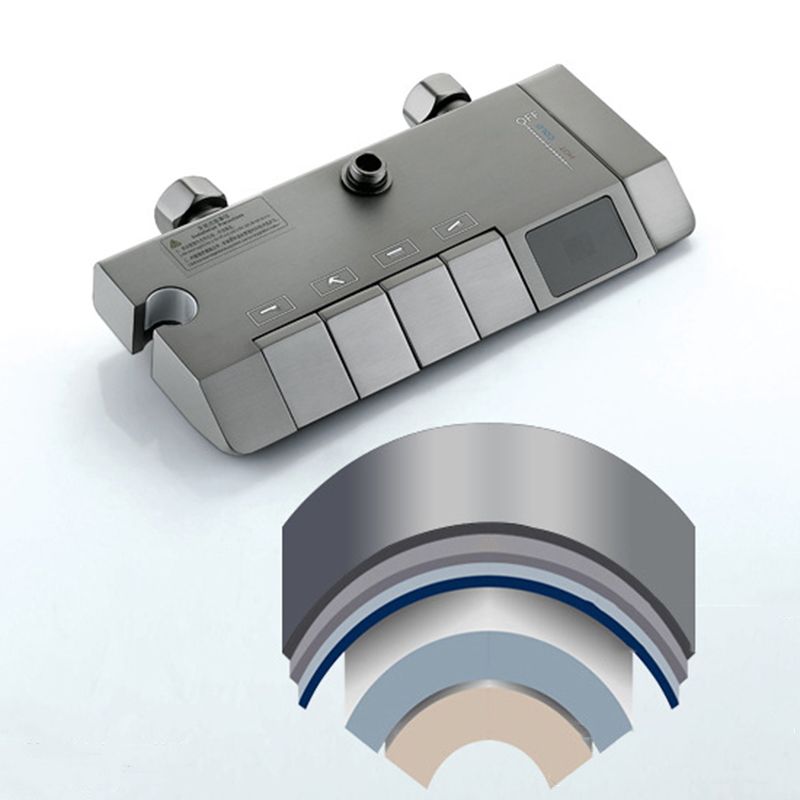 Wall Mounted Modern Square Metal Shower Brass Shower Head Shower Faucet Clearhalo 'Bathroom Remodel & Bathroom Fixtures' 'Home Improvement' 'home_improvement' 'home_improvement_shower_faucets' 'Shower Faucets & Systems' 'shower_faucets' 'Showers & Bathtubs Plumbing' 'Showers & Bathtubs' 1200x1200_7e1cf9b9-ca5a-4cdf-ab89-b20d5589e1d1