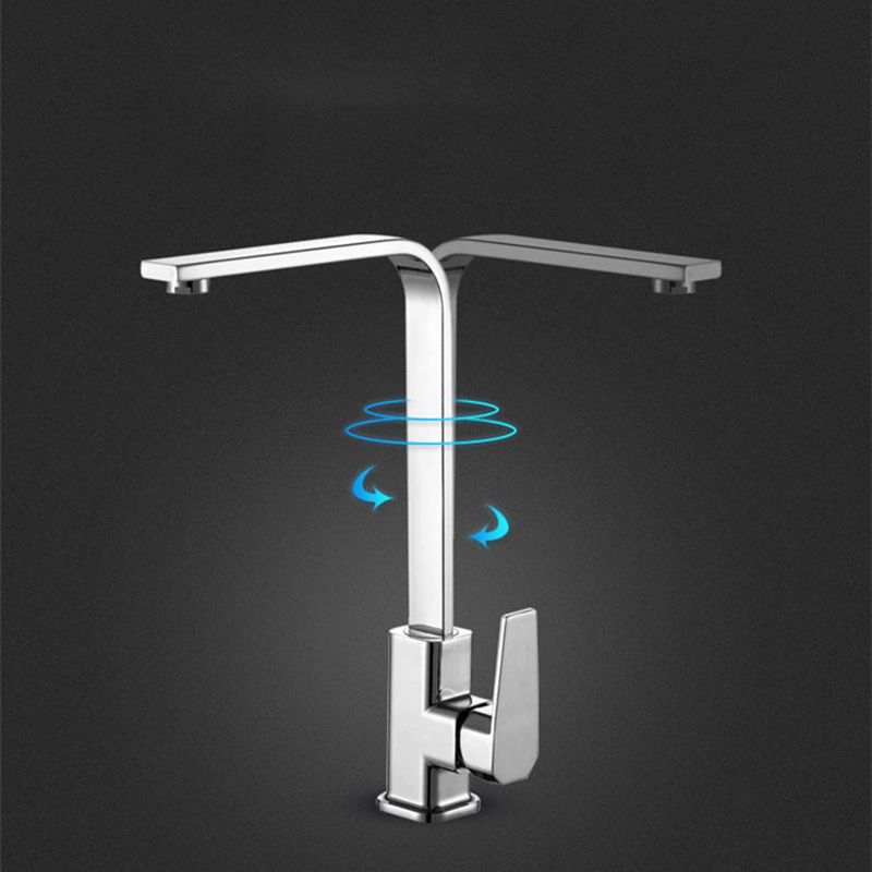 Modern 1-Handle Faucet with Water Dispenser Copper Standard Kitchen Faucet Clearhalo 'Home Improvement' 'home_improvement' 'home_improvement_kitchen_faucets' 'Kitchen Faucets' 'Kitchen Remodel & Kitchen Fixtures' 'Kitchen Sinks & Faucet Components' 'kitchen_faucets' 1200x1200_7e2b7b35-40d6-4379-a0e4-56c07cd6e433