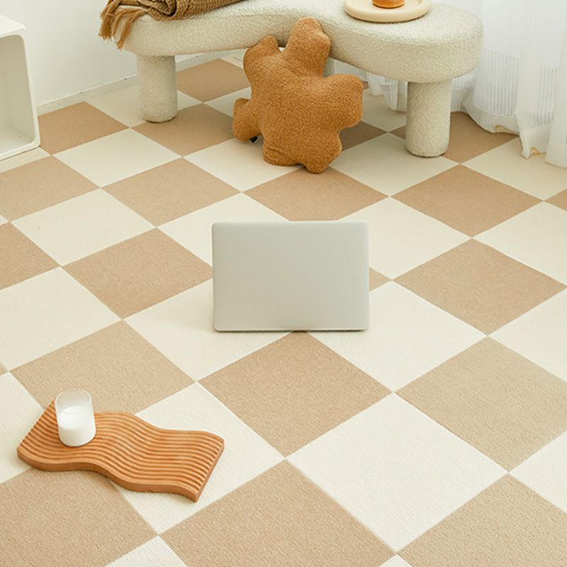 Modern Loose Lay Carpet Tile Checkered Carpet Floor Tile for Living Room Clearhalo 'Carpet Tiles & Carpet Squares' 'carpet_tiles_carpet_squares' 'Flooring 'Home Improvement' 'home_improvement' 'home_improvement_carpet_tiles_carpet_squares' Walls and Ceiling' 1200x1200_7e335ecb-4e65-42c5-a213-02e4cc500754