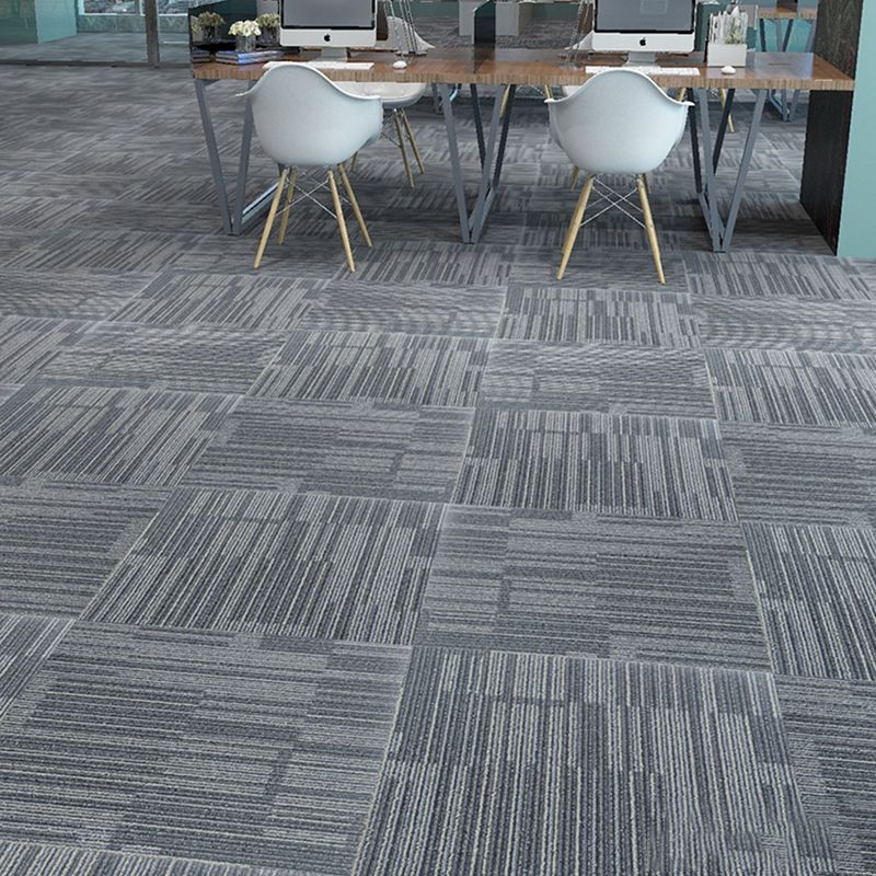 Carpet Tile Non-Skid Fade Resistant Striped Loose Lay Carpet Tiles Living Room Clearhalo 'Carpet Tiles & Carpet Squares' 'carpet_tiles_carpet_squares' 'Flooring 'Home Improvement' 'home_improvement' 'home_improvement_carpet_tiles_carpet_squares' Walls and Ceiling' 1200x1200_7e5260d6-ee5a-4522-88dd-e91061b538ea