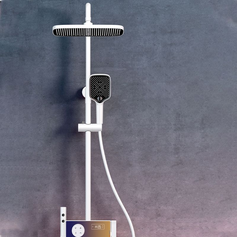 Smart Shower Set Digital Display Shower Ultra-thin Constant Temperature Shower Full Copper Clearhalo 'Bathroom Remodel & Bathroom Fixtures' 'Home Improvement' 'home_improvement' 'home_improvement_shower_faucets' 'Shower Faucets & Systems' 'shower_faucets' 'Showers & Bathtubs Plumbing' 'Showers & Bathtubs' 1200x1200_7e7aa63b-83cc-449f-8d70-b9d262a882ad
