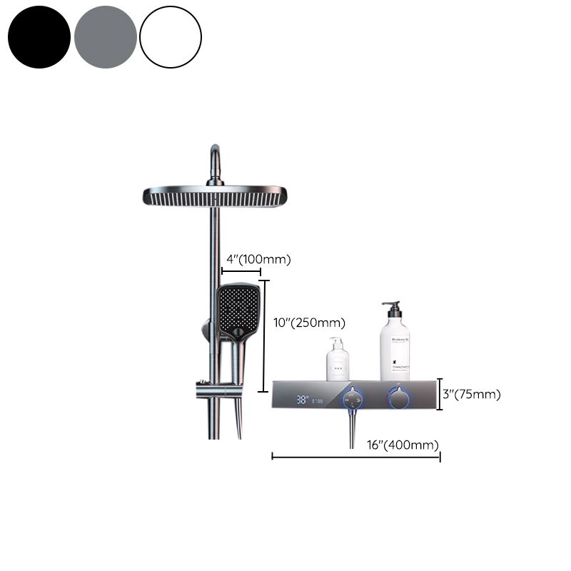 Shower System Rain Shower Head Massage/Jet Handheld Shower Trim Clearhalo 'Bathroom Remodel & Bathroom Fixtures' 'Home Improvement' 'home_improvement' 'home_improvement_shower_faucets' 'Shower Faucets & Systems' 'shower_faucets' 'Showers & Bathtubs Plumbing' 'Showers & Bathtubs' 1200x1200_7ee13d04-0d06-4faf-a3c6-95db4caca8d7