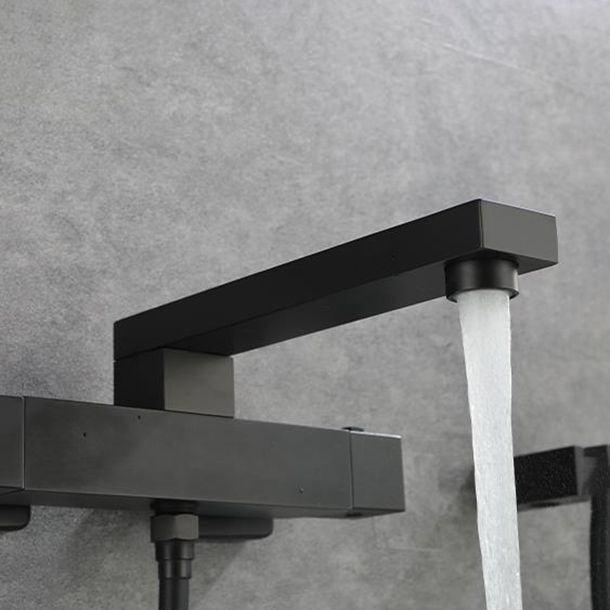 Modern Bathroom Faucet Solid Color Wall Mounted Faucet with Handheld Shower Head Clearhalo 'Bathroom Remodel & Bathroom Fixtures' 'Bathtub Faucets' 'bathtub_faucets' 'Home Improvement' 'home_improvement' 'home_improvement_bathtub_faucets' 1200x1200_7ee66872-7a2a-4104-9088-8744700eb5e3