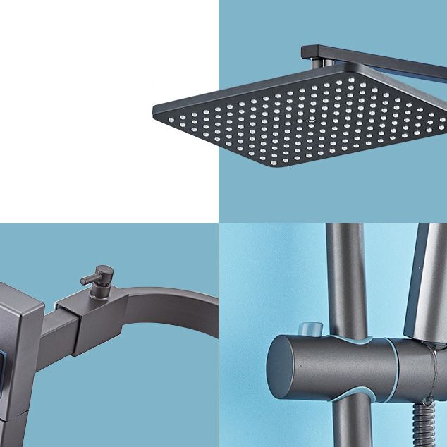 Modern Adjustable Shower Stainless Steel Shower Head Shower Faucet on Wall Clearhalo 'Bathroom Remodel & Bathroom Fixtures' 'Home Improvement' 'home_improvement' 'home_improvement_shower_faucets' 'Shower Faucets & Systems' 'shower_faucets' 'Showers & Bathtubs Plumbing' 'Showers & Bathtubs' 1200x1200_7ee6f5dd-9599-4412-9cd3-2bdfe669eb08