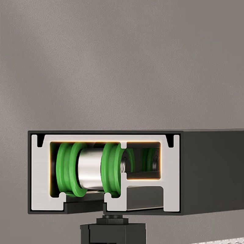 Black Stainless Steel Narrow Frame Semi Frameless Single Swing Shower Door Clearhalo 'Bathroom Remodel & Bathroom Fixtures' 'Home Improvement' 'home_improvement' 'home_improvement_shower_tub_doors' 'Shower and Tub Doors' 'shower_tub_doors' 'Showers & Bathtubs' 1200x1200_7ef2bb1a-149f-4de1-ac14-0c78e78659d5