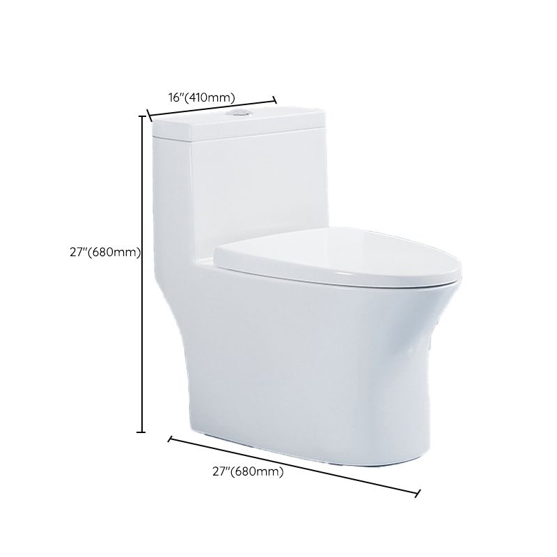Traditional Floor Mounted Flush Toilet One Piece Toilet Siphon Jet Toilet Clearhalo 'Bathroom Remodel & Bathroom Fixtures' 'Home Improvement' 'home_improvement' 'home_improvement_toilets' 'Toilets & Bidets' 'Toilets' 1200x1200_7f1561c0-15ed-47e6-acd0-71149d56f290