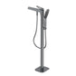 Bathroom Faucet Floor Standing Handheld Shower Head Rod Handle Faucet Clearhalo 'Bathroom Remodel & Bathroom Fixtures' 'Bathtub Faucets' 'bathtub_faucets' 'Home Improvement' 'home_improvement' 'home_improvement_bathtub_faucets' 1200x1200_7f38d729-9447-4159-b674-91c607948899