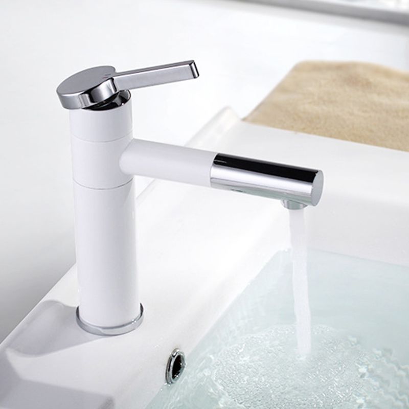 Pull-out Vessel Faucet Modern Style Faucet with One Lever Handle Clearhalo 'Bathroom Remodel & Bathroom Fixtures' 'Bathroom Sink Faucets' 'Bathroom Sinks & Faucet Components' 'bathroom_sink_faucets' 'Home Improvement' 'home_improvement' 'home_improvement_bathroom_sink_faucets' 1200x1200_7f48c5e5-9e4c-45c8-b428-d1fd0b660382